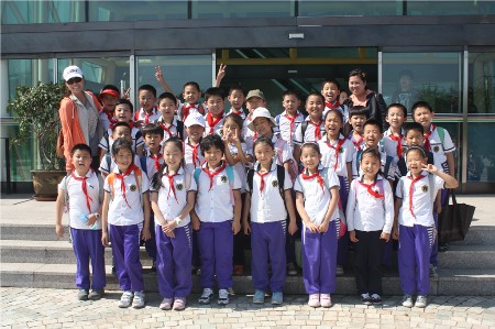 天津市和平区岳阳道小学到馆参观
