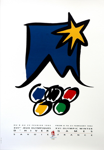 1992年法国阿尔贝维尔冬奥会海报