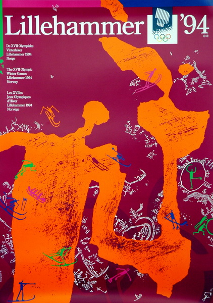 1994年利勒哈默尔冬奥会海报