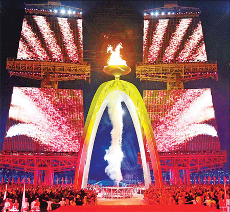 Asian Games fire up in Guangzhou 