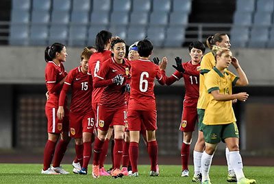 视频：女足1-1战平澳洲居亚洲第2 马晓旭建功