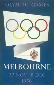 奥博藏品赏析｜ 1956年澳大利亚墨尔本奥运会海报
